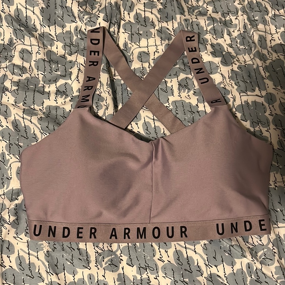 Purple Under Armour Sports Bra